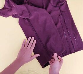 how to make a zara inspired diy ruched top out of an old t shirt, Making a no sew ruched t shirt