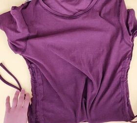 how to make a zara inspired diy ruched top out of an old t shirt, DIY ruched top
