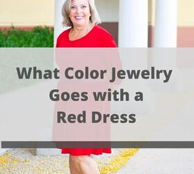 successful stylish discussion 4 what color jewelry goes with a red dr