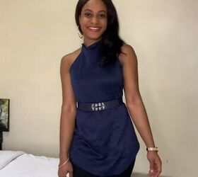 make 2 diy open back tops in 5 minutes without sewing a stitch, DIY open back top