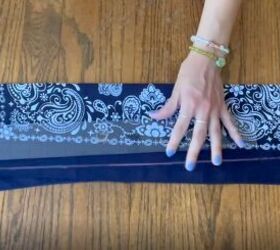how to make a bandana top 2 different ways for only 97 cents, Measuring the side seam
