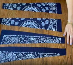 how to make a bandana top 2 different ways for only 97 cents, Back tie pieces