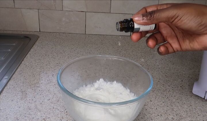 how to make whipped coconut oil body butter infused with tea, How to whip coconut oil