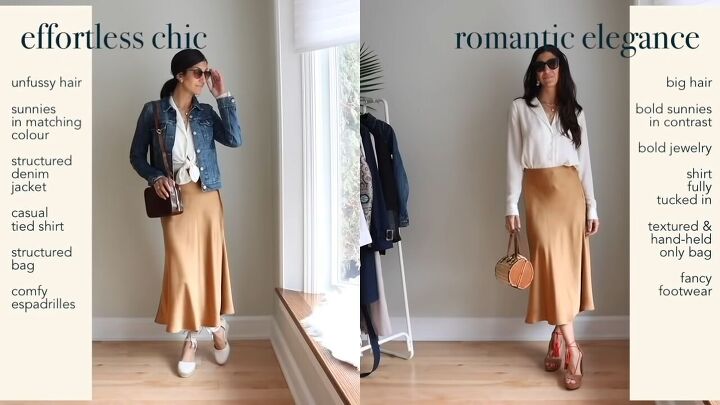 10 outfits to help you change your style without shopping, Blouse and skirt 2 ways