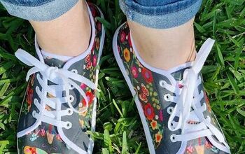 Create Easy DIY Fabric Covered Sneakers in One Hour