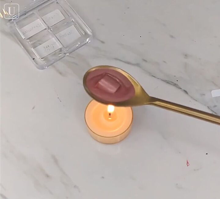 4 fun diy lipstick hacks using crayons kool aid sugar more, Melting lipstick over a candle