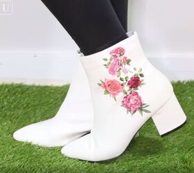 7 cute diy wedding accessories for the bride on a budget, DIY floral wedding boots