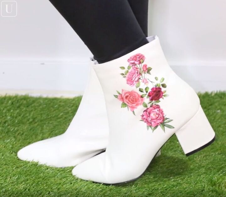 7 cute diy wedding accessories for the bride on a budget, DIY floral wedding boots