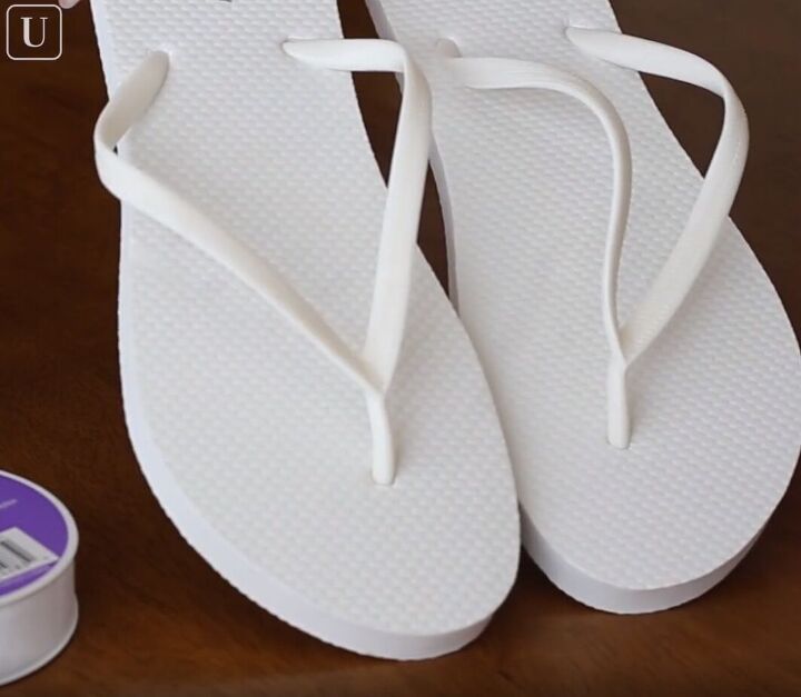 7 cute diy wedding accessories for the bride on a budget, How to make bridal flip flops