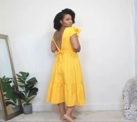 4 bold bright colorful summer vacation outfits to take on your trip, Open back dress for the summer
