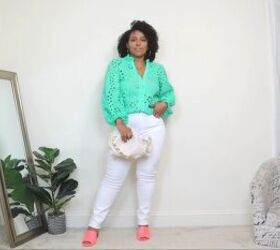 4 bold bright colorful summer vacation outfits to take on your trip, Cute blouse outfits for the summer