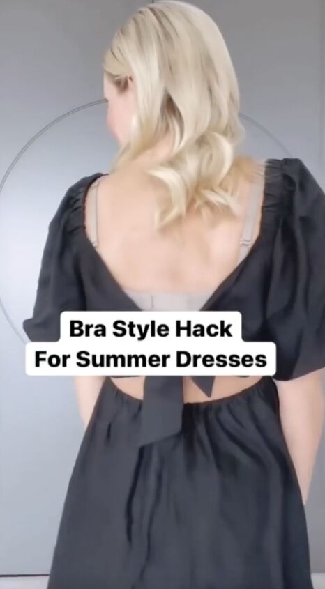 hack for summer dresses and bras