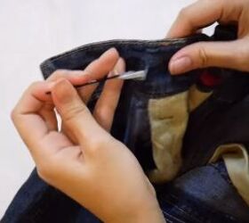 how to make jeans tighter without a belt diy shoelace hack, How to make jeans tighter