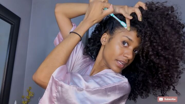 super quick curly hair night routine how to protect curls at night, How to protect curly hair at night