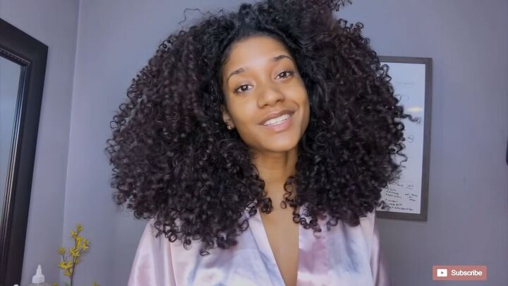 super quick curly hair night routine how to protect curls at night, Curly hair night routine results