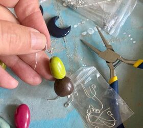 how to create a pair of tagua nut original earrings, Add ear hooks