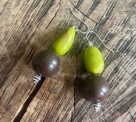 how to create a pair of tagua nut original earrings, Tagua earrings