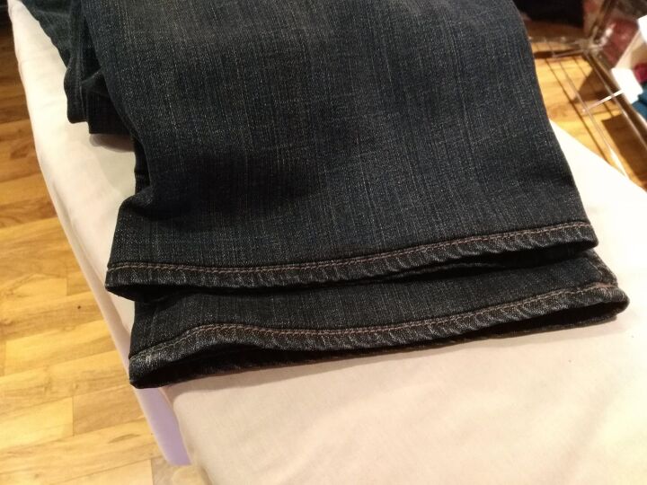 sewing euro hem on jeans elise s sewing studio, Finished Euro Hem