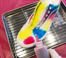 How To Tie Dye White Canvas Shoes Upstyle