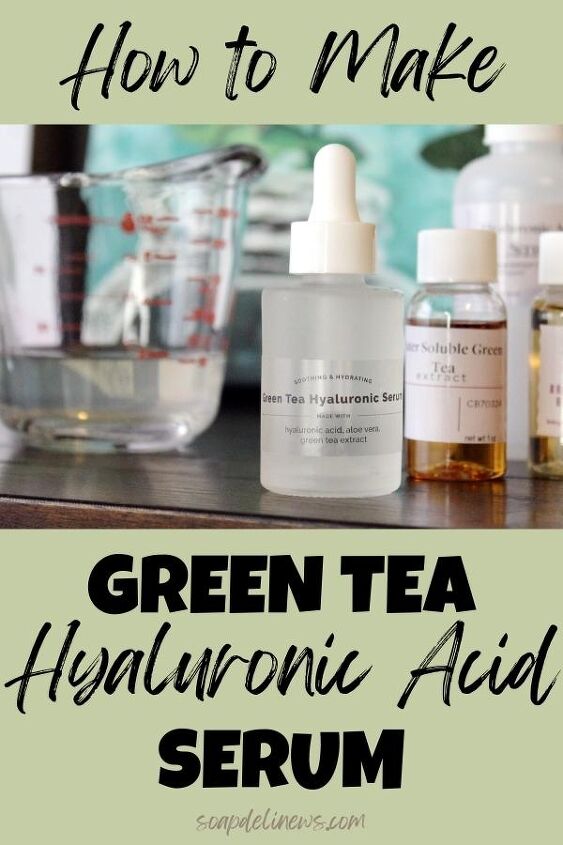 diy green tea hyaluronic serum for face