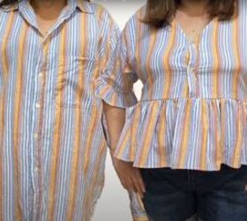 DIY Button-Up Shirt Refashion: Turn a Shirt Into a Cute Ruffle Top