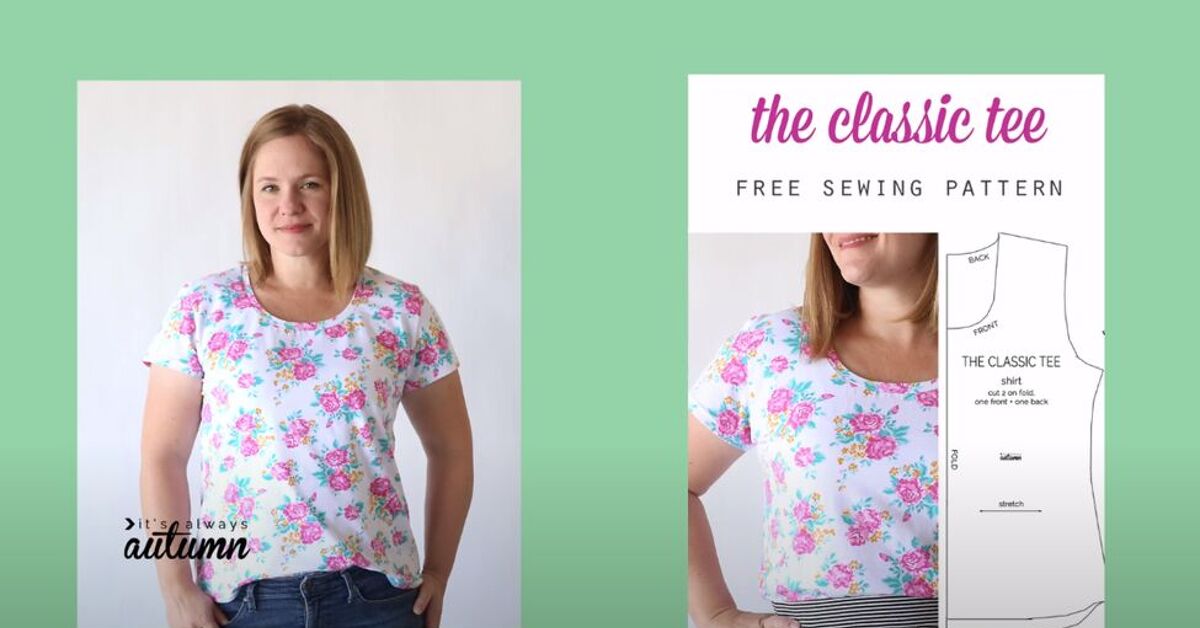 free t shirt dress sewing pattern 8 Free T-shirt Dress Sewing Patterns You Can Make In 1 Hour Hello Sewing