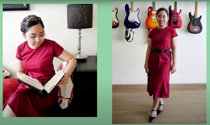 how to sew a t shirt dress inspired by uniqlo s minimalist designs, How to sew a t shirt dress