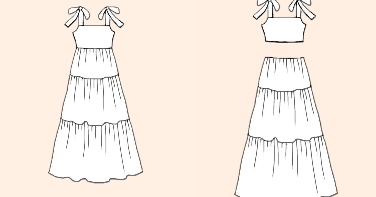 how to make a tiered maxi dress Replicating a Tiered Maxi Dress (free sewing pattern) - KeiMade Blog
