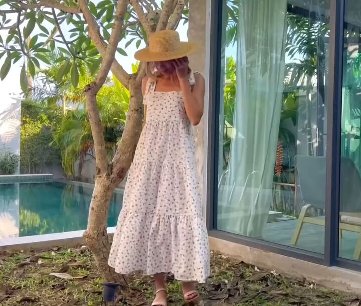 how to make a maxi dress into a midi dress Do it yourself