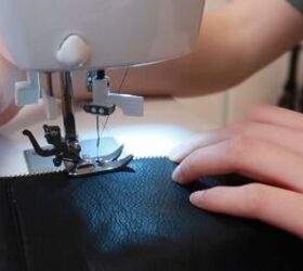 how to downsize jeans fix a broken zipper mend your clothes, Sewing the new zipper