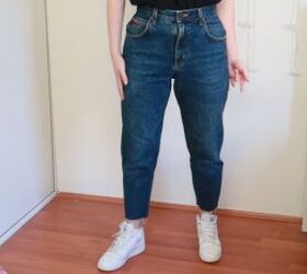 how to downsize jeans fix a broken zipper mend your clothes, Downsized jeans