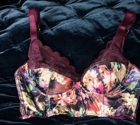 the floral satin bustier