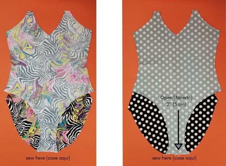 how to make a reversible one piece swimsuit step by step