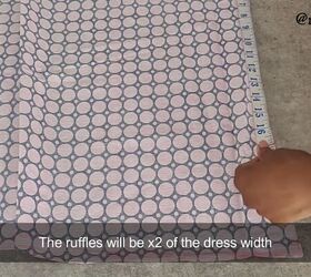 how to make a summer dress from scratch in 8 simple steps, Making the ruffle pattern
