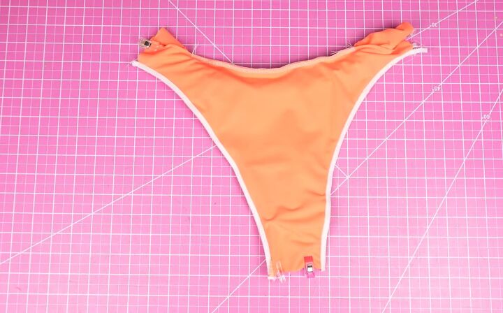 how to make high waisted bikini bottoms inspired by 80s swimwear, DIY bikini bottoms