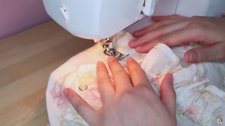 3 cute thrift flips that you can easily try at home, Sewing on top of the basting stitch