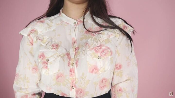 3 cute thrift flips that you can easily try at home, DIY ruffled blouse