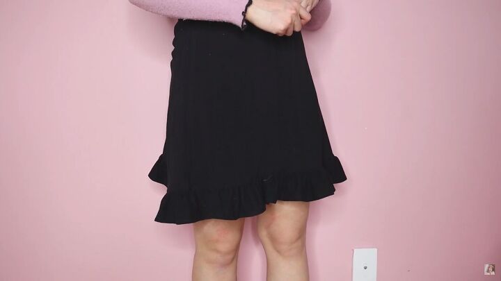 3 cute thrift flips that you can easily try at home, DIY ruffled skirt