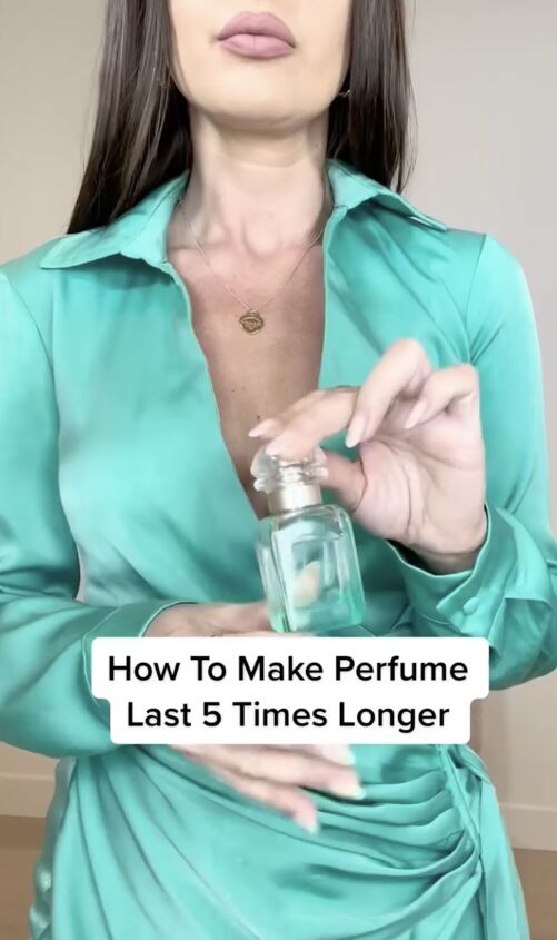 hack for your perfume smell to last longer