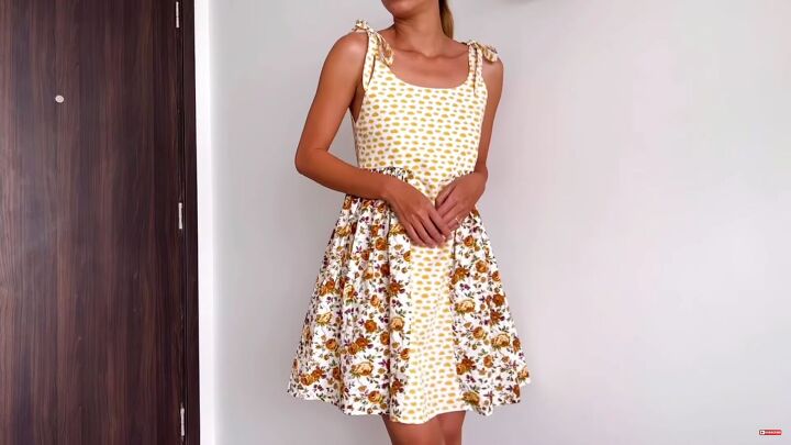 diy cute dress Petite Treat Cat DIY Girls Dresses with a little gold sparkle