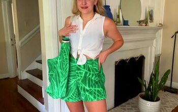 How to Sew Shorts & a Matching a Tote Using an Old Beach Towel