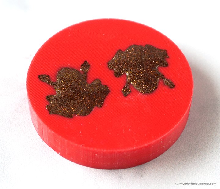 resin chocolate frog earrings