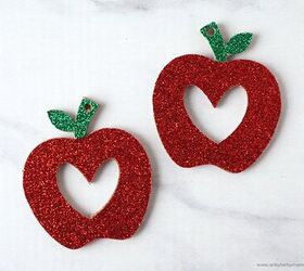 DIY Teacher Apple Earrings