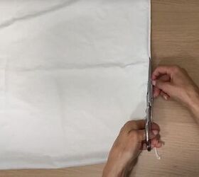 how to turn an old pillowcase into a cute summer dress, Prepping the pillowcase