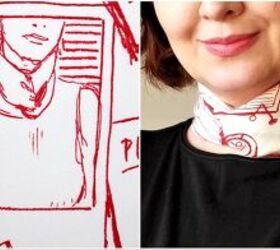 the art of tying and wearing your herms scarf, Tucking in the ends