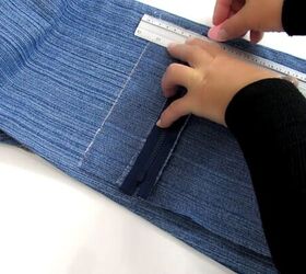 how to make a messenger bag out of an old pair of jeans, DIY denim messenger bag tutorial