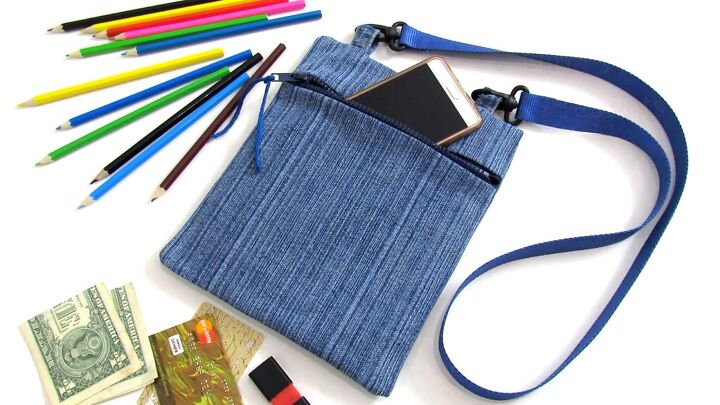 how to make a messenger bag out of an old pair of jeans, DIY messenger bag