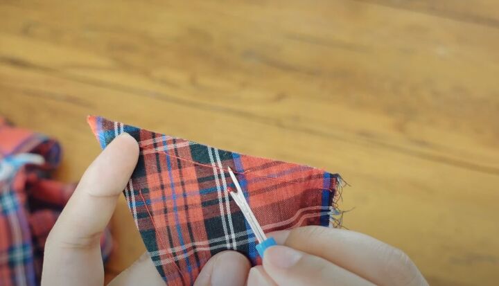 how to upcycle a men s shirt into a feminine top, Picking apart the topstitching