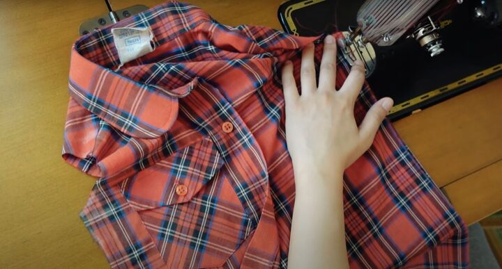 how to upcycle a men s shirt into a feminine top, DIY men s shirt refashion