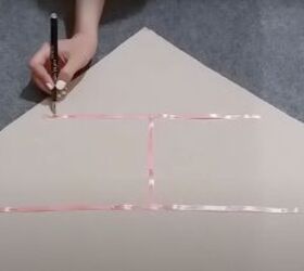 how to make a diy strappy backless top you can tie multiple ways, Tracing the outline